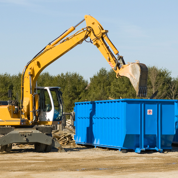 are there any restrictions on where a residential dumpster can be placed in Warsaw MN